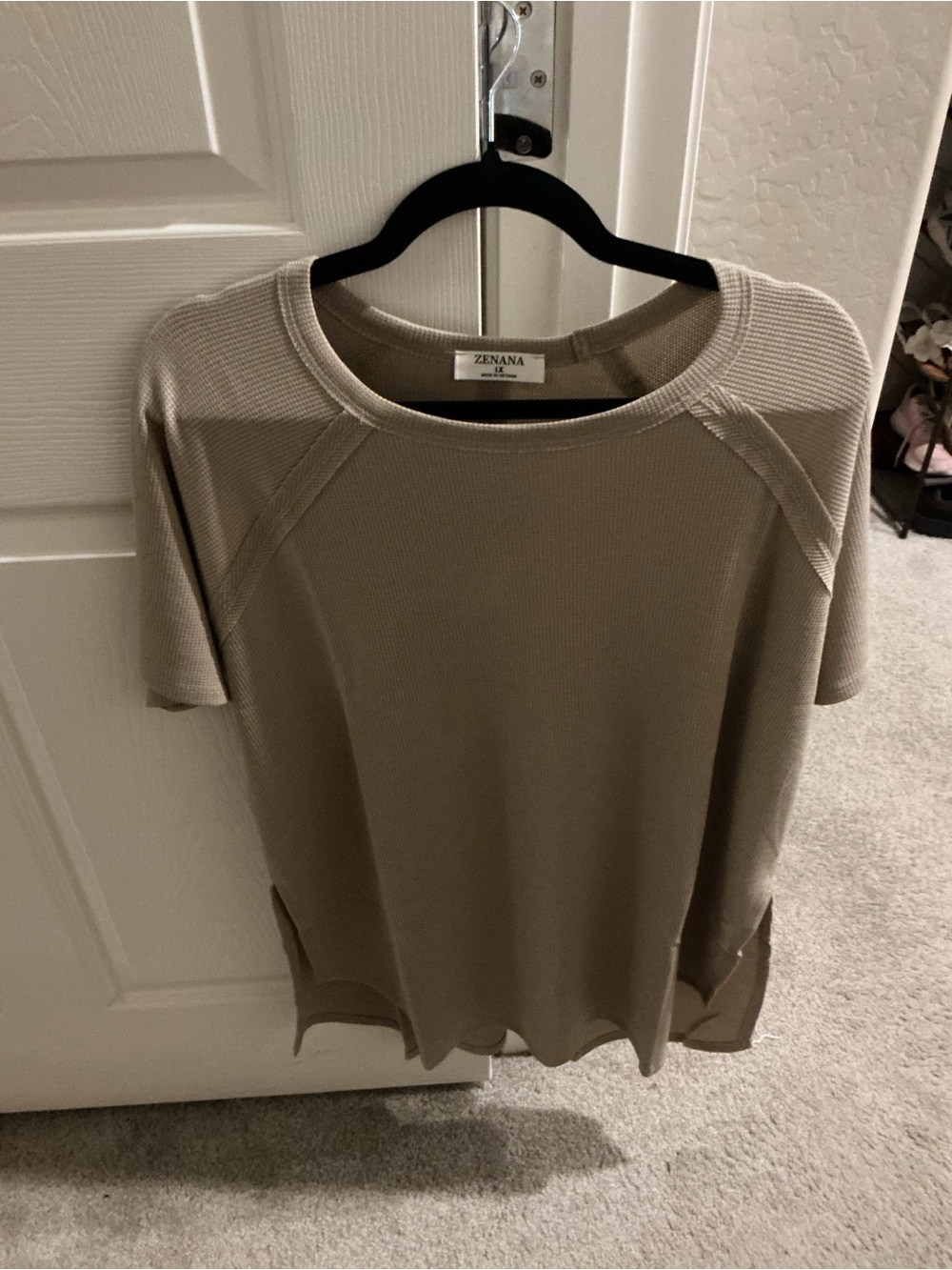 zenana exposed seam shirt
